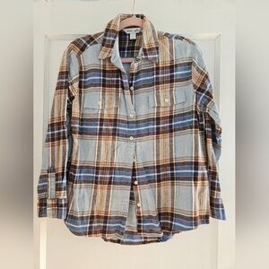 Old Navy The Boyfriend Plaid Button-Up Shirt